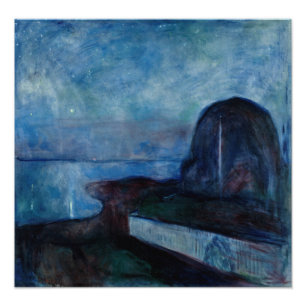 Edvard Munch - Starry Night 1893 Fotodruck