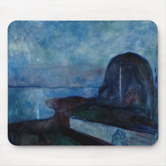 Edvard Munch - Starry Night 1893 Mousepad (Vorne)