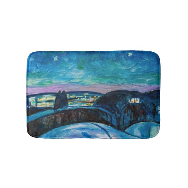 Edvard Munch - Starry Night 1922 Badematte (Vorderseite)