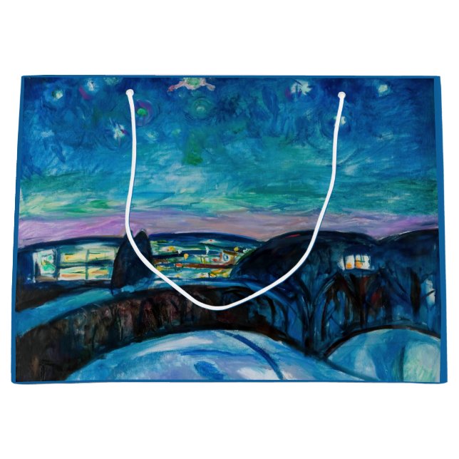 Edvard Munch - Starry Night 1922 Große Geschenktüte (Vorderseite)