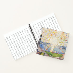 Edvard Munch Sunrise Art Nouveau Expressionismus Notizbuch