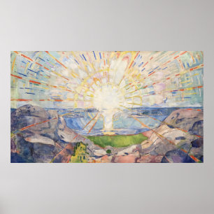 Edvard Munch Sunrise Art Nouveau Expressionismus Poster