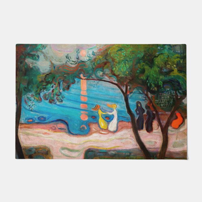 Edvard Munch - Tanz am Strand Fußmatte (Vorderseite)