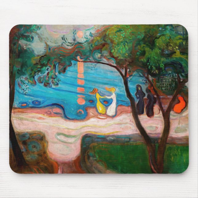 Edvard Munch - Tanz am Strand Mousepad (Vorne)