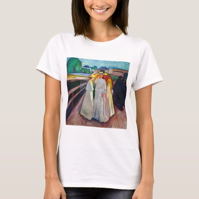 Edvard Munch - The Girls on the Bridge 1903 T-Shirt (Vorderseite)
