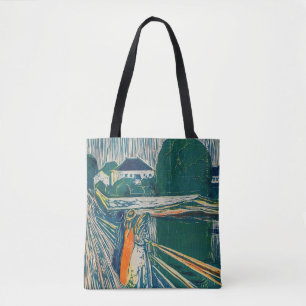 Edvard Munch - The Girls on the Bridge, Lithograph