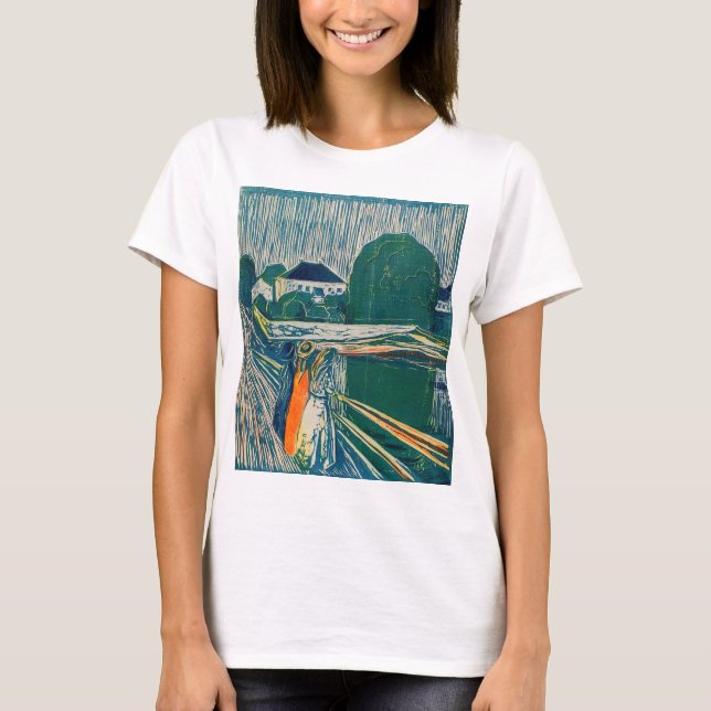 Edvard Munch - The Girls on the Bridge, Lithograph T-Shirt (Vorderseite)