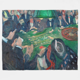 Edvard Munch - The Roulette Table in Monte Carlo Fleecedecke