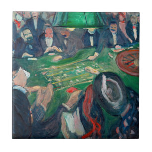 Edvard Munch - The Roulette Table in Monte Carlo Fliese