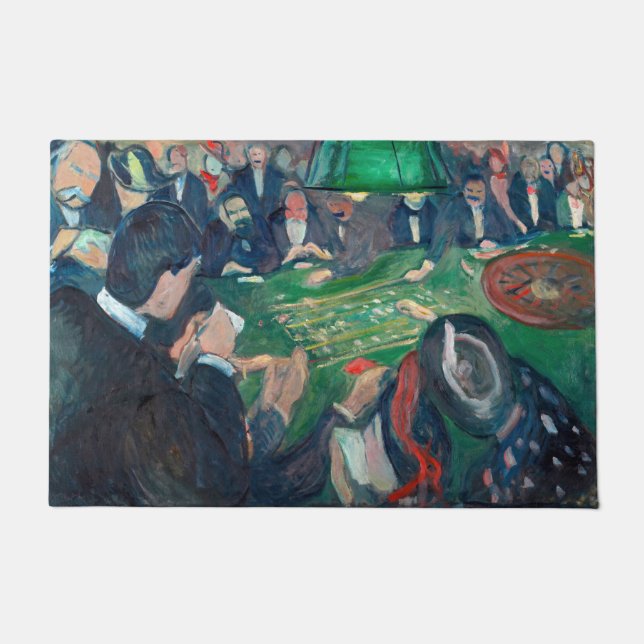 Edvard Munch - The Roulette Table in Monte Carlo Fußmatte (Vorderseite)