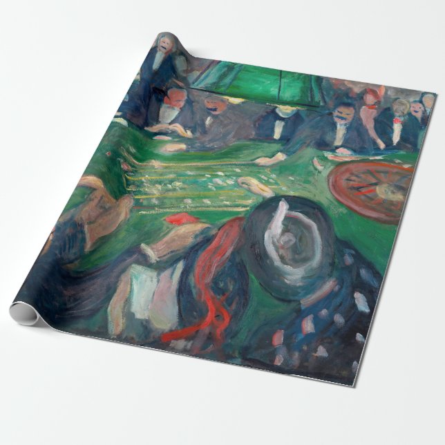 Edvard Munch - The Roulette Table in Monte Carlo Geschenkpapier (Ungerollt)