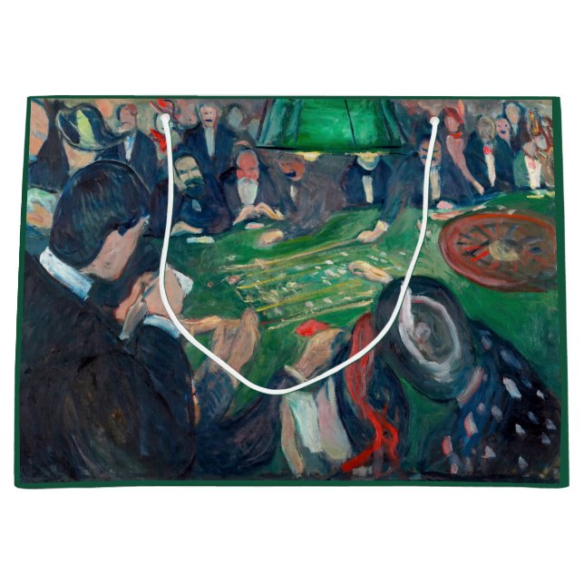 Edvard Munch - The Roulette Table in Monte Carlo Große Geschenktüte (Vorderseite)