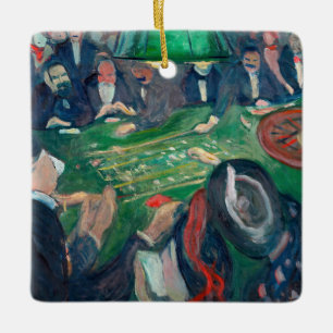 Edvard Munch - The Roulette Table in Monte Carlo Keramikornament
