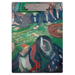 Edvard Munch - The Roulette Table in Monte Carlo Klemmbrett