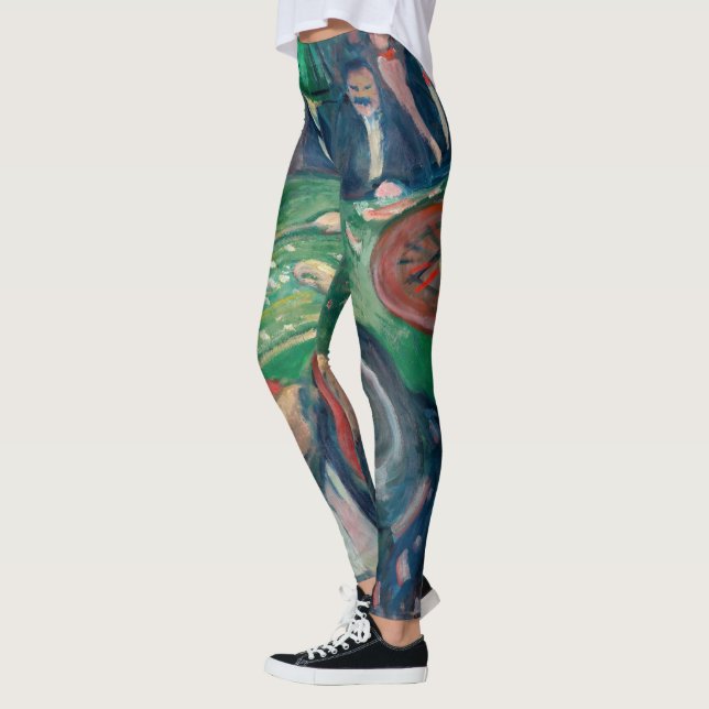Edvard Munch - The Roulette Table in Monte Carlo Leggings (Links)