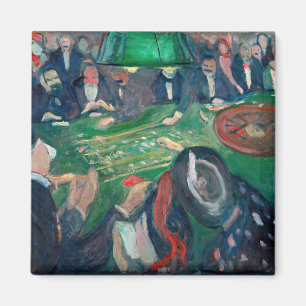 Edvard Munch - The Roulette Table in Monte Carlo Magnet