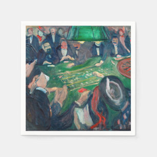 Edvard Munch - The Roulette Table in Monte Carlo Serviette