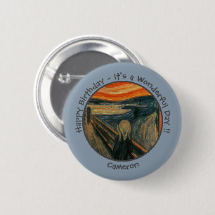 Edvard Munch The Scream Partyartikel-Kollektion Button