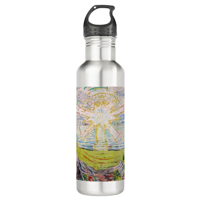 Edvard Munch - The Sun 1910 Edelstahlflasche (Vorderseite)
