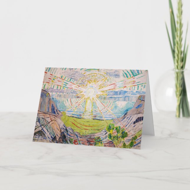 Edvard Munch - The Sun 1910 Karte (Vorderseite)