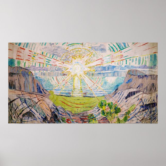Edvard Munch - The Sun 1910 Poster (Vorne)