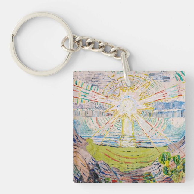 Edvard Munch - The Sun 1910 Schlüsselanhänger (Vorderseite)