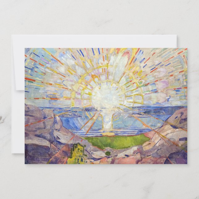 Edvard Munch - The Sun 1911 Dankeskarte (Vorderseite)