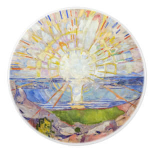 Edvard Munch - The Sun 1911 Keramikknauf