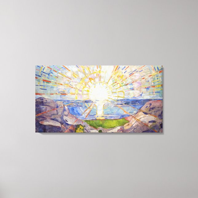 Edvard Munch - The Sun 1911 Leinwanddruck (Vorderseite)