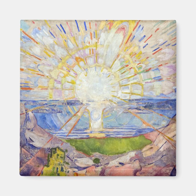Edvard Munch - The Sun 1911 Magnet (Vorne)