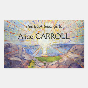 Edvard Munch - The Sun 1911 Rechteckiger Aufkleber