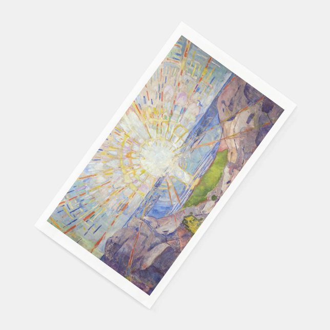 Edvard Munch - The Sun 1911 Serviette (Ecke)