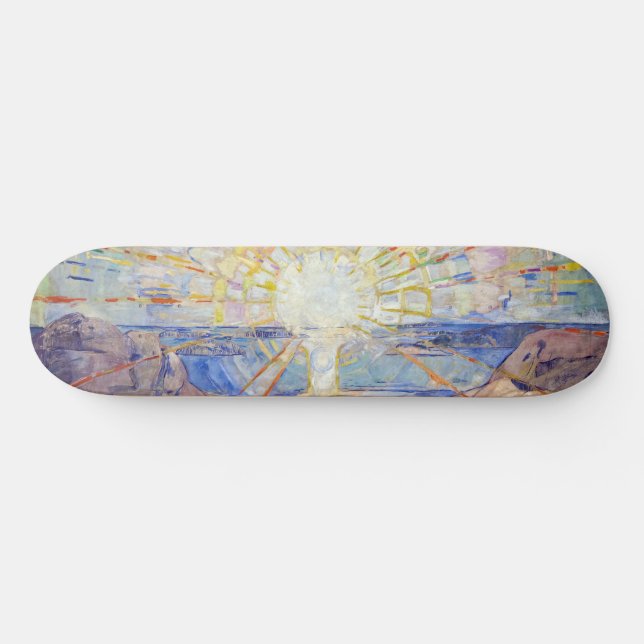 Edvard Munch - The Sun 1911 Skateboard (Horizontal)