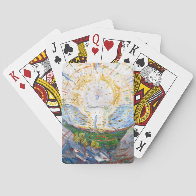 Edvard Munch - The Sun 1912 Spielkarten (Rückseite)
