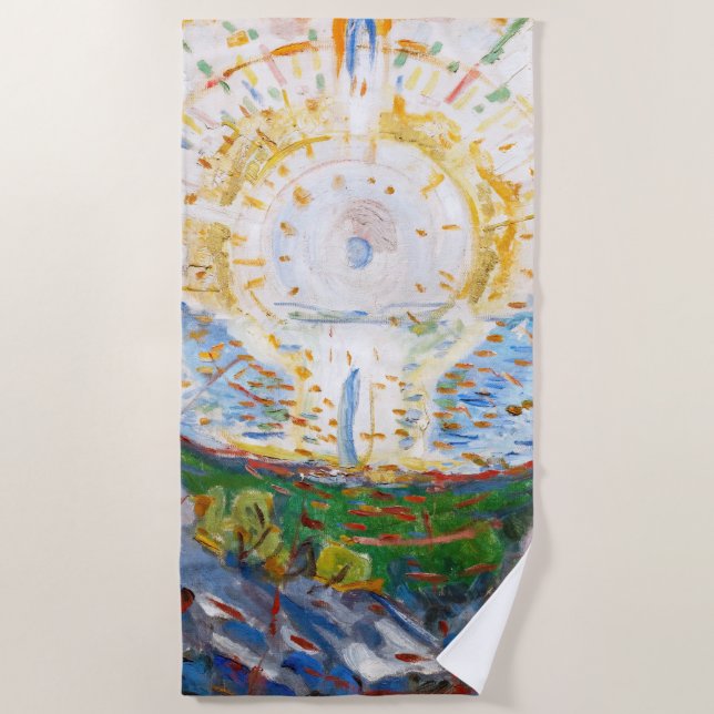 Edvard Munch - The Sun 1912 Strandtuch (Vorderseite)