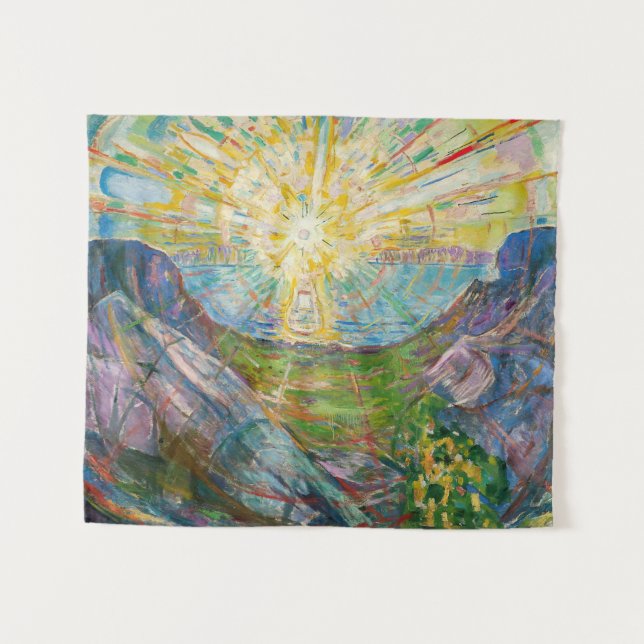 Edvard Munch - The Sun 1916 Wandteppich (Vorderseite (Horizontal))