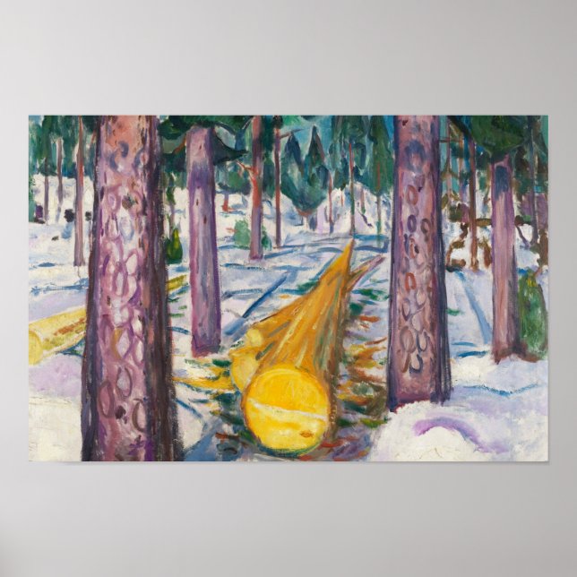 Edvard Munch - The Yellow Log Poster (Vorne)