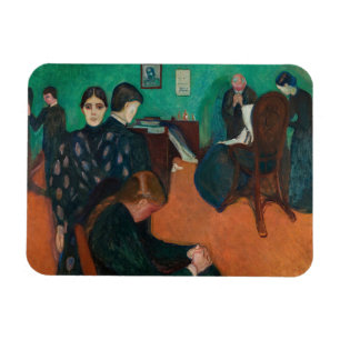 Edvard Munch - Tod im Krankenzimmer v1 Magnet