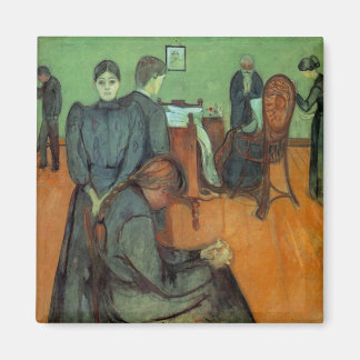 Edvard Munch - Tod im Sickroom 1895 Magnet