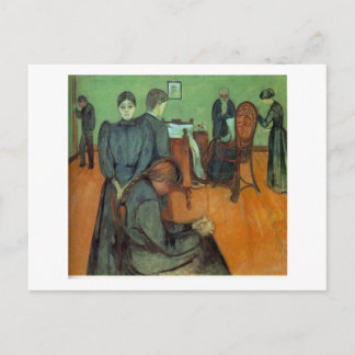 Edvard Munch - Tod im Sickroom 1895 Postkarte