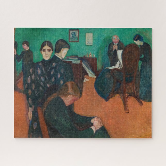 Edvard Munch - Tod im Sickroom v1 Puzzle (Horizontal)