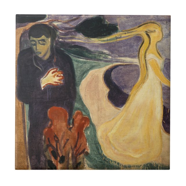 Edvard Munch - Trennung Fliese (Vorderseite)