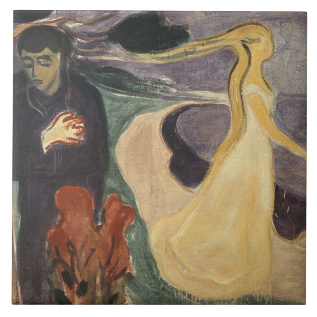 Edvard Munch - Trennung Fliese (Vorderseite)