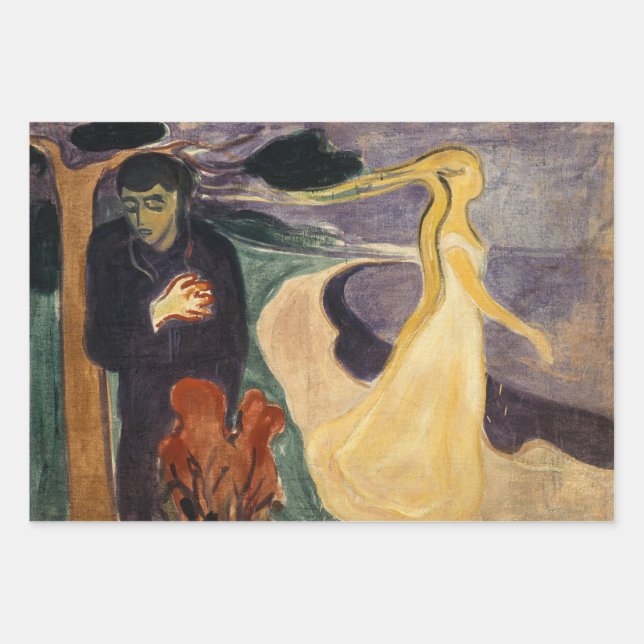 Edvard Munch - Trennung Geschenkpapier Set (Vorderseite)