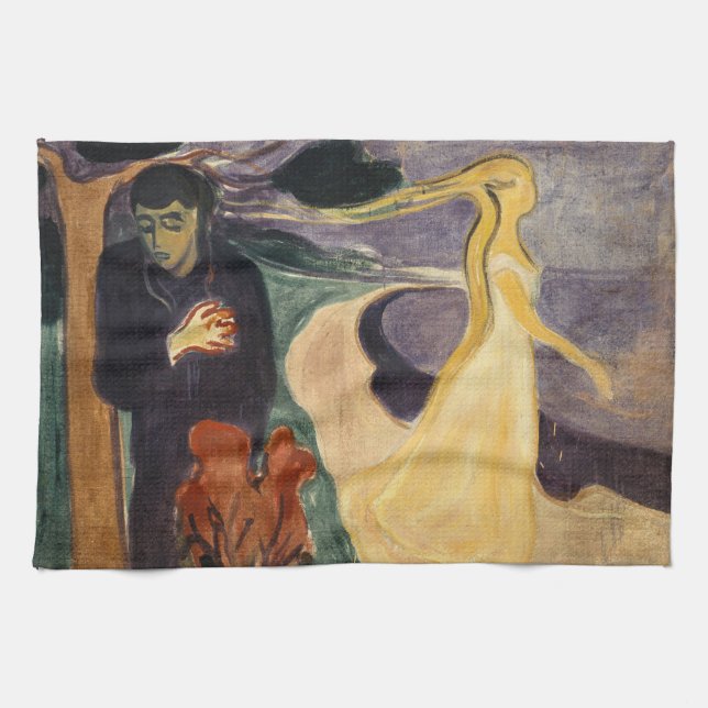 Edvard Munch - Trennung Geschirrtuch (Horizontal)