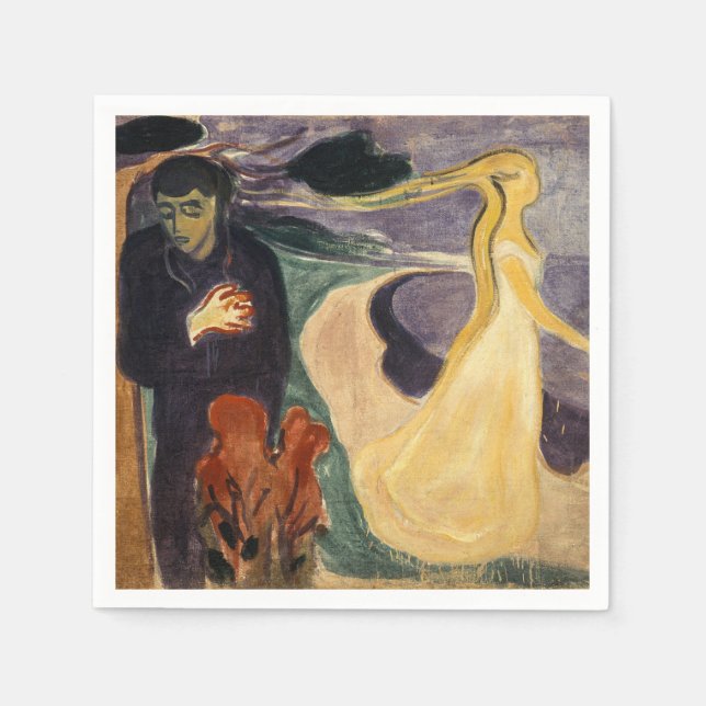 Edvard Munch - Trennung Serviette (Vorderseite)