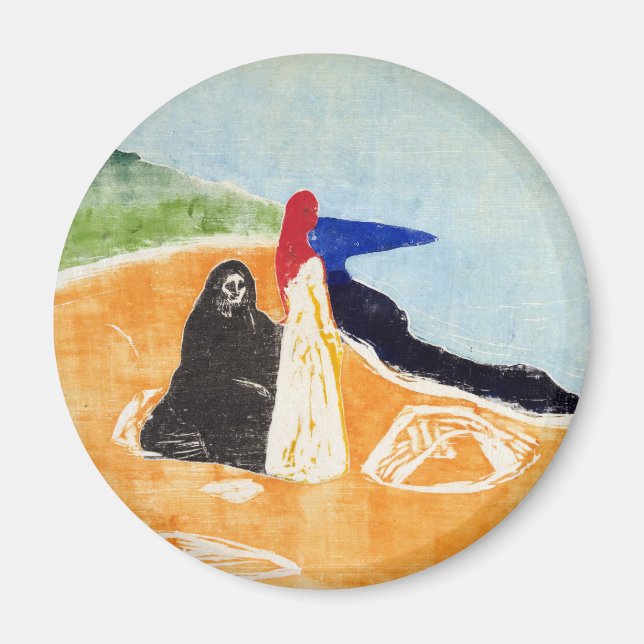 Edvard Munch Two Women on Shore Magnet (Vorne)