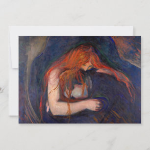 Edvard Munch - Vampire / Liebe und Schmerz Einladung