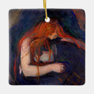 Edvard Munch - Vampire / Liebe und Schmerz Keramikornament