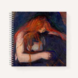 Edvard Munch - Vampire / Liebe und Schmerz Notizbuch